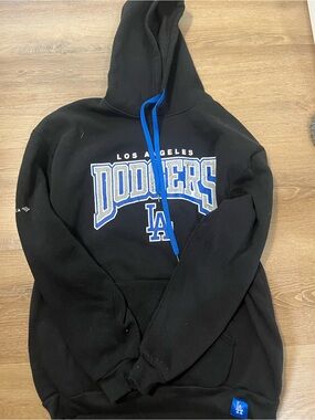 Los Angeles Dodgers Black Pullover Hoodie - MLB Team Sweatshirt
